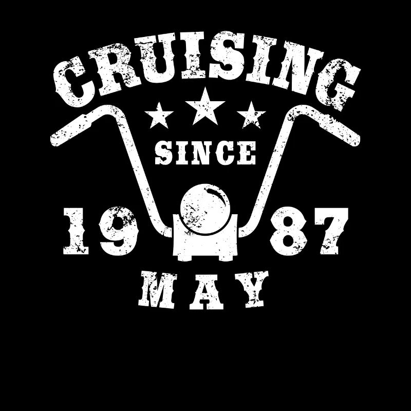 Cruising Biker Birthday May 1987 Motorcycle