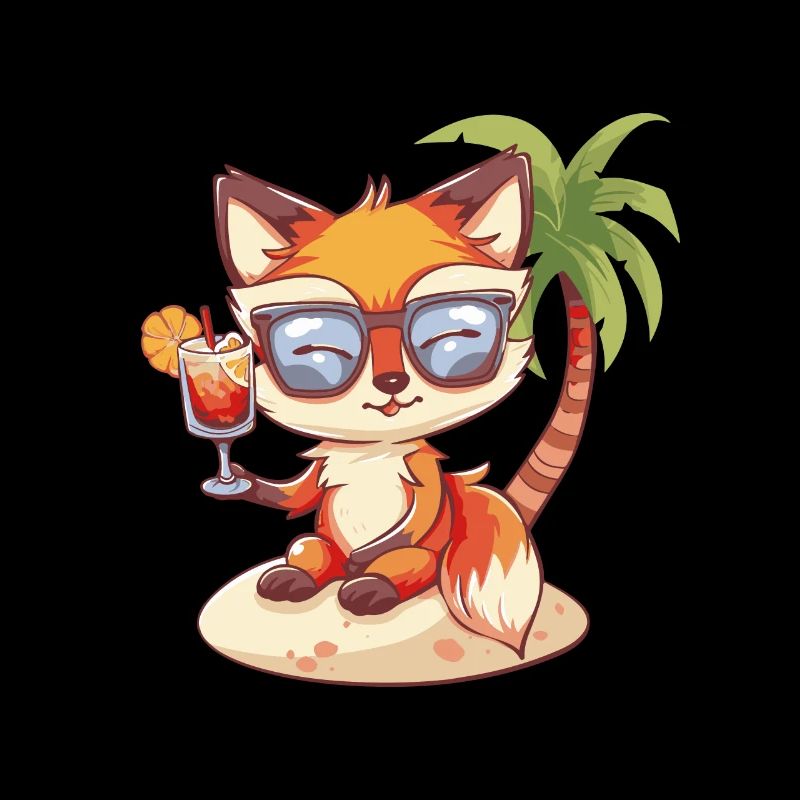 Fox Summer Beach Vacation