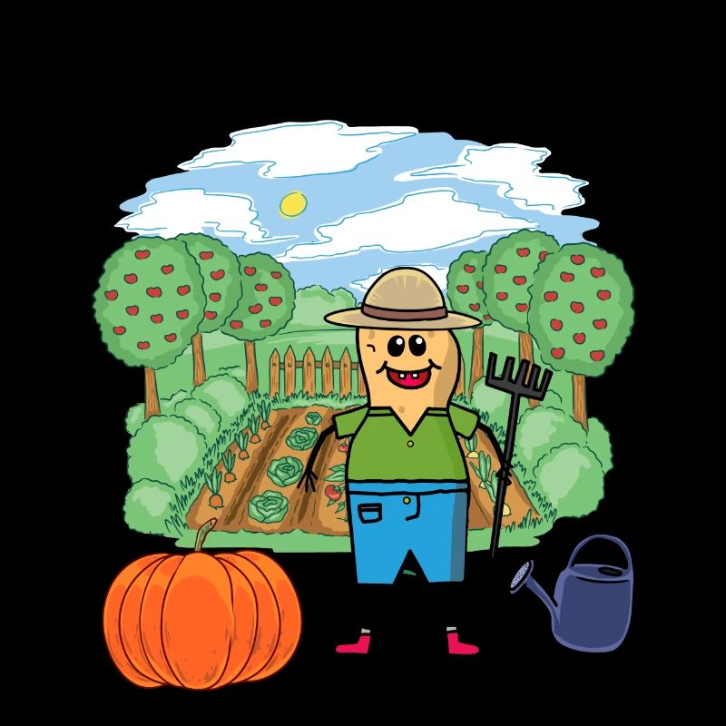 Garden Gardener Peanut Vegetable Pumpkin October