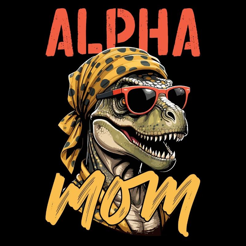 Alpha Mom Lustige ikonische Dinosaurier Mutter