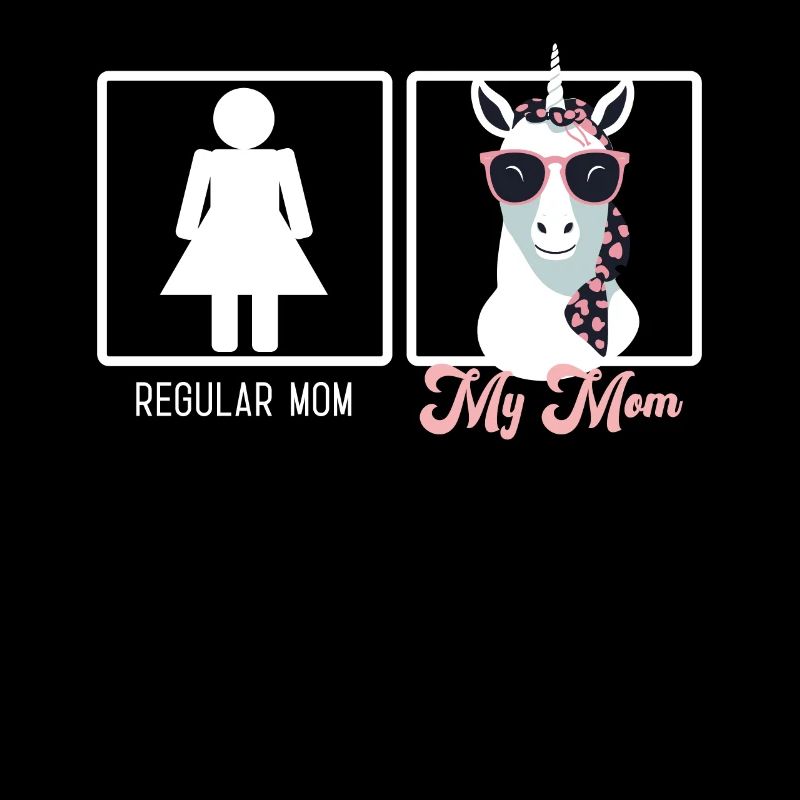 Comparaison de maman drôle Licorne Mom Design