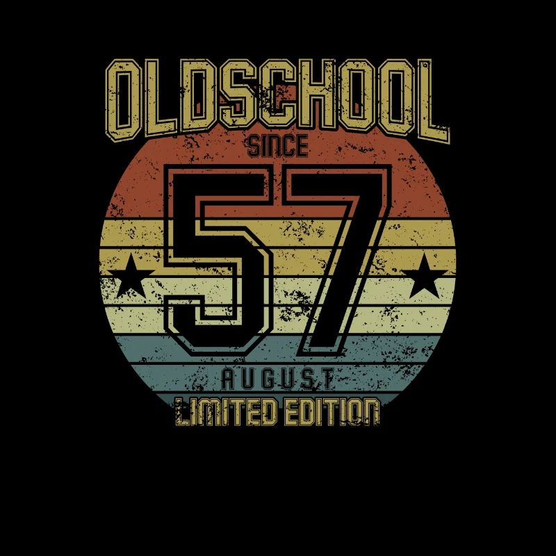 August 1957 - Geburtstag im August Oldschool