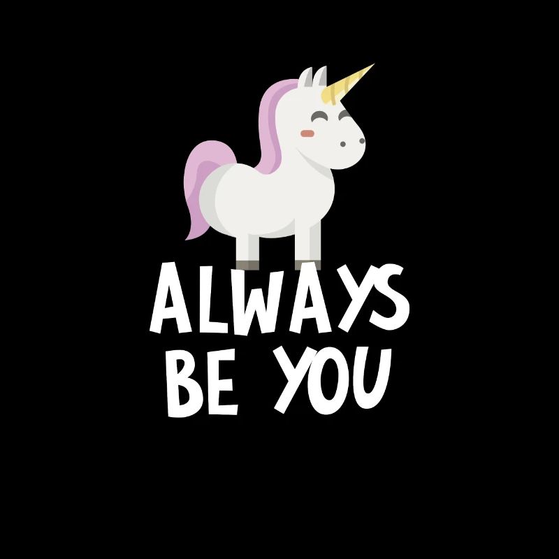 Sei immer du süßes rosa einhorn regenbogen magisch