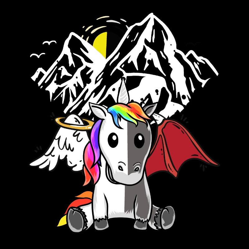 Unicorn Demon Angel Devil Satanic Mythical Creature