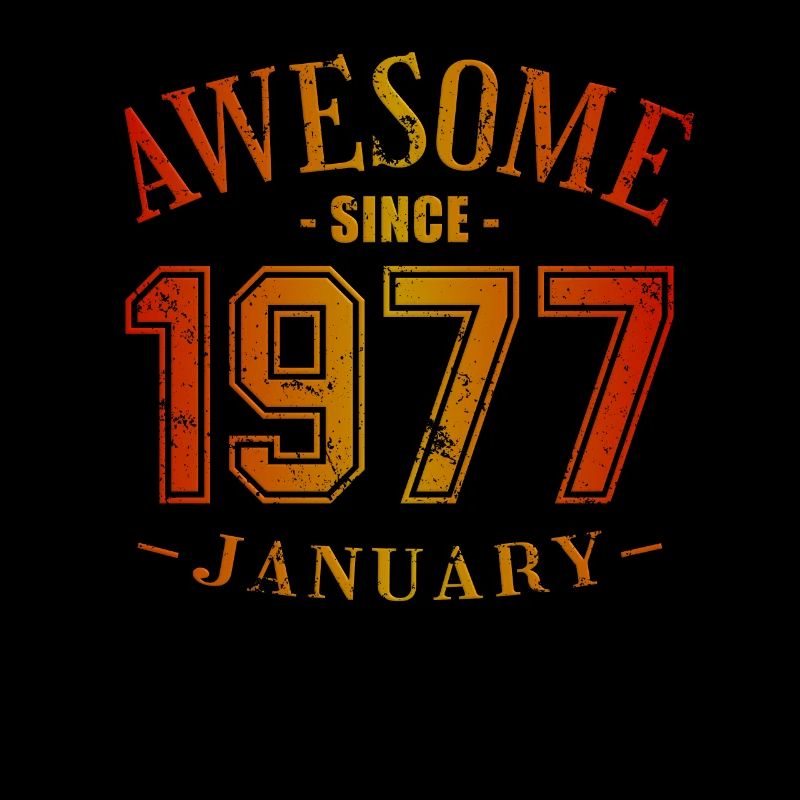 January 1977 - Geburtstag im Januar Awesome