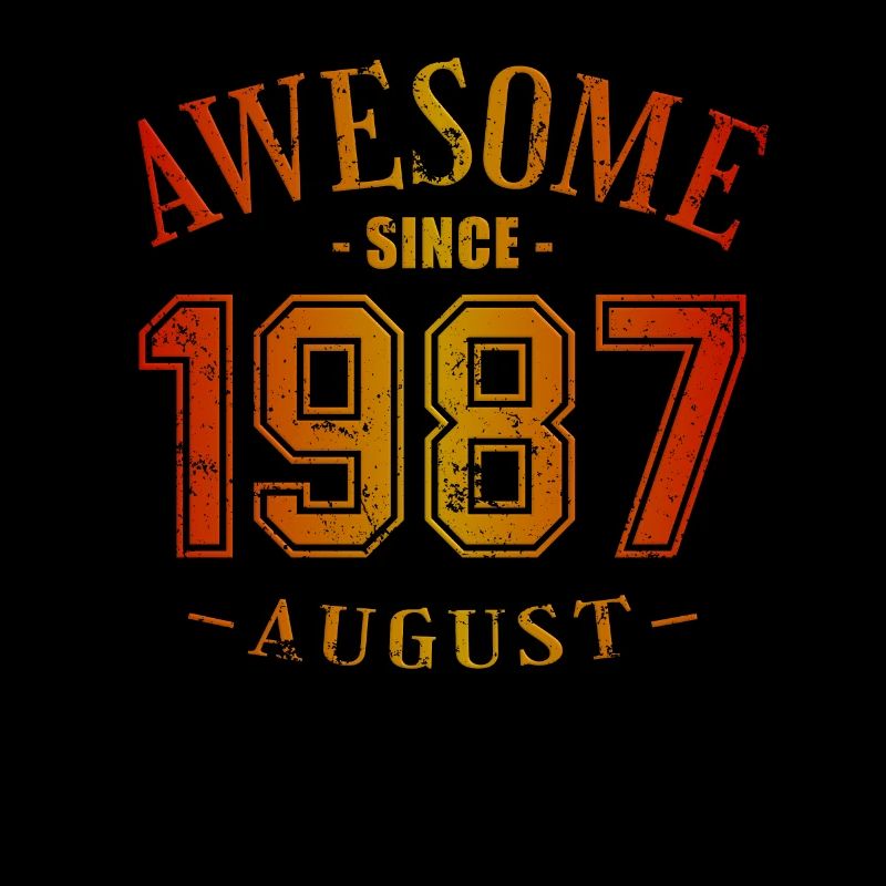 Août 1987 - Anniversaire du mois d’août