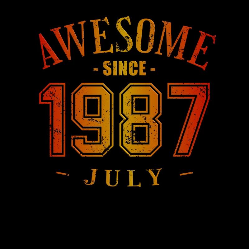 July 1987 - Birthday in July Awesome