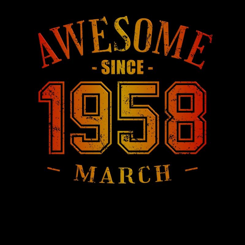 Mars 1958 - Anniversaire en mars Génial