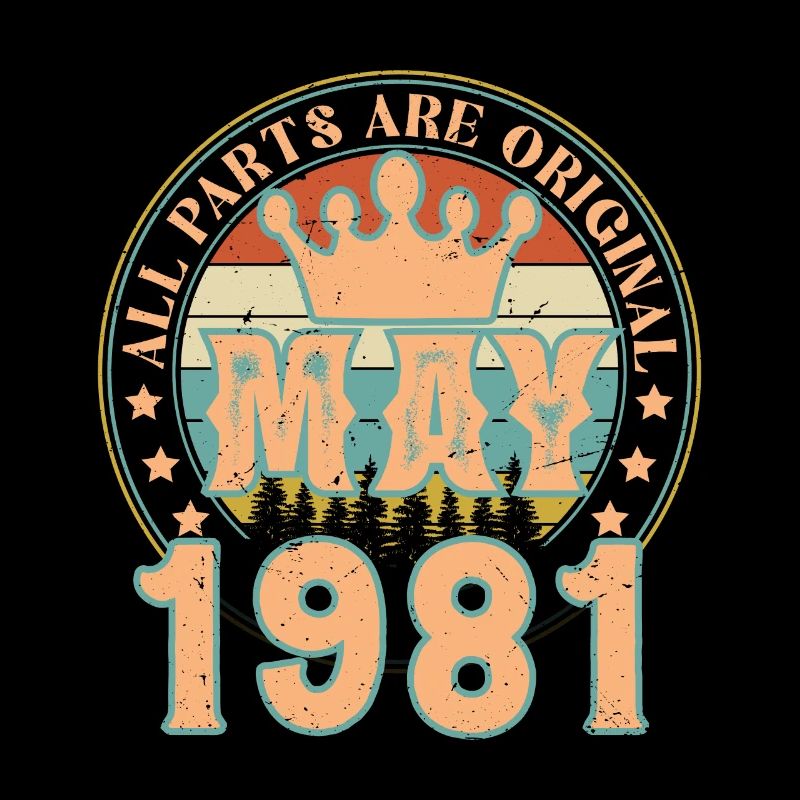 Mai 1981. Mai 1981 Geburtstagsgeschenk. Mai 1981