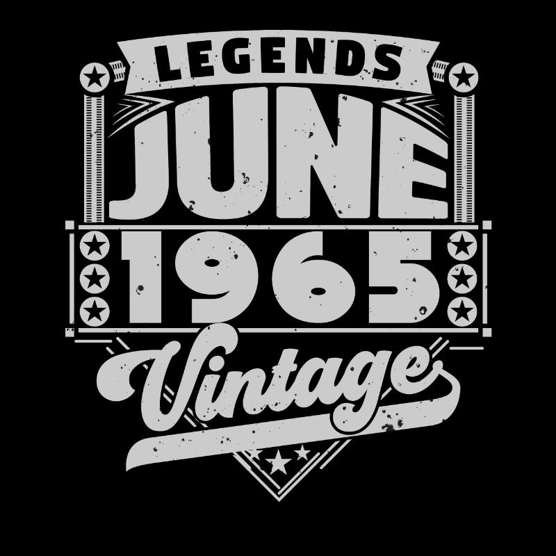 Vintage Geburtstagsgeschenk Juni 1965, Juni 1965.