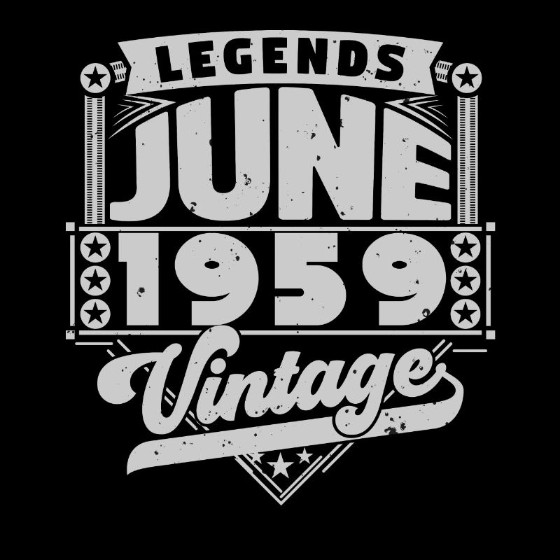 Vintage Geburtstagsgeschenk Juni 1959, Juni 1959.