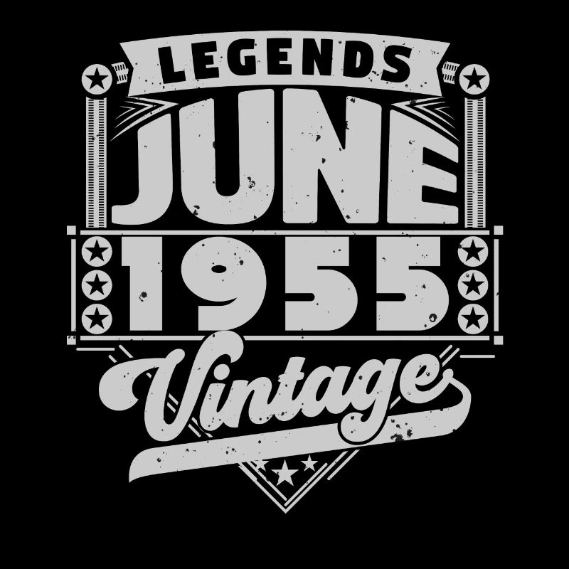 Vintage Geburtstagsgeschenk Juni 1955, Juni 1955.