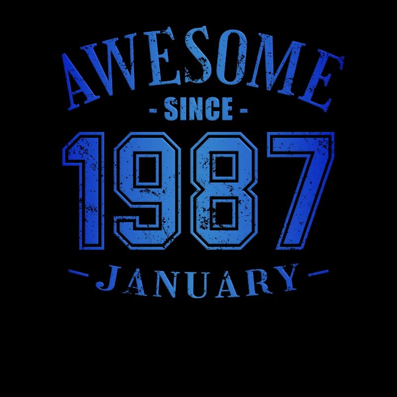 Janvier 1987 - Anniversaire en janvier Génial