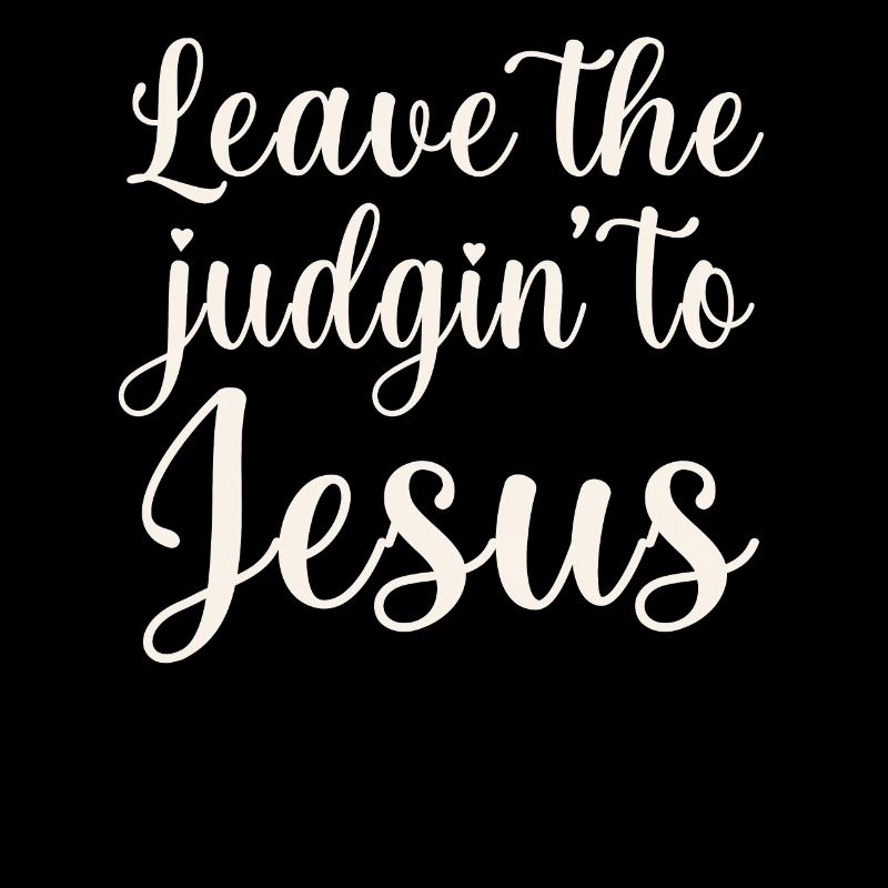 Überlassen Sie das Urteil Jesus