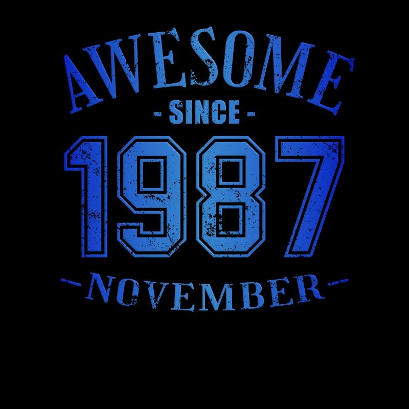 November 1987 - Birthday in November Awesome