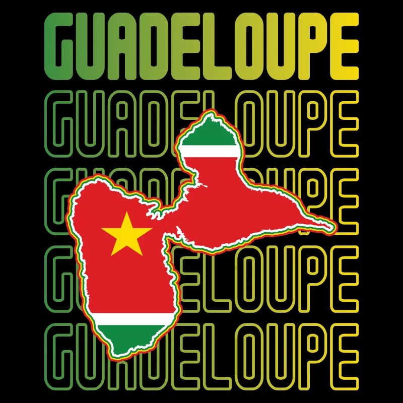 idee cadeau design drapeau de la guadeloupe