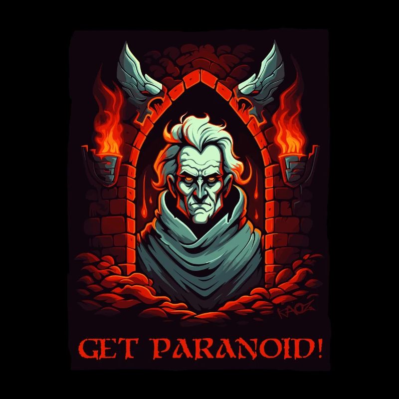 Paranoïa de donjon et un gars effrayant