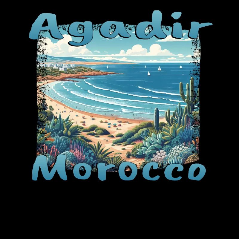 Agadir Morocco Beach Palm Trees Nature Holidays