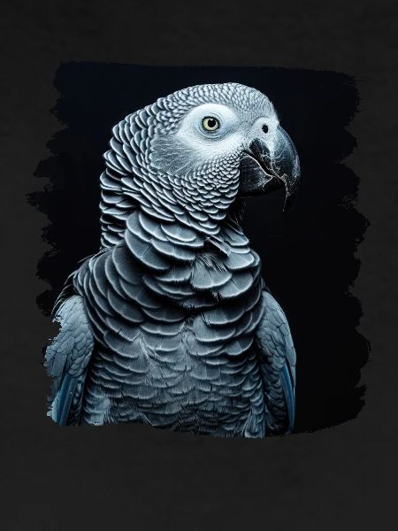 African grey parrots