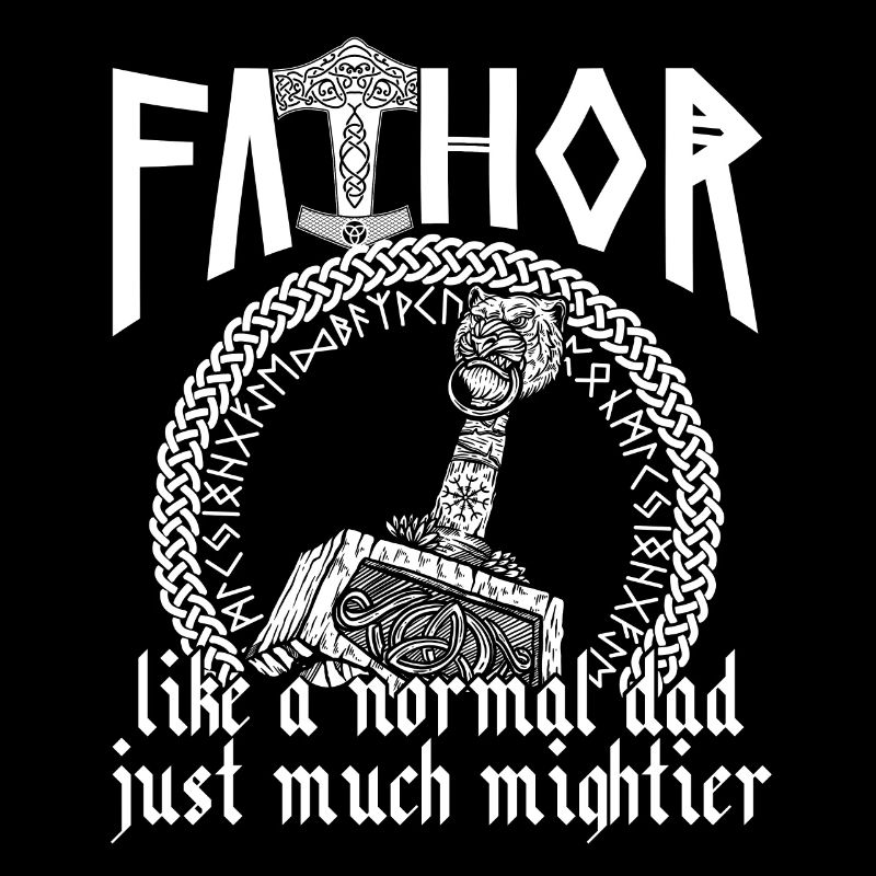 Wikinger Papa Vathor Mächtiger Hammer Mjölnir