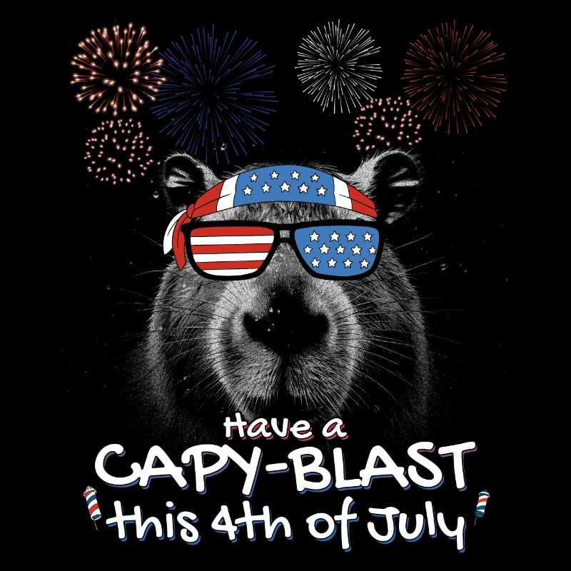 Capybara Proud Patriots - Amusez-vous bien avec Capybara