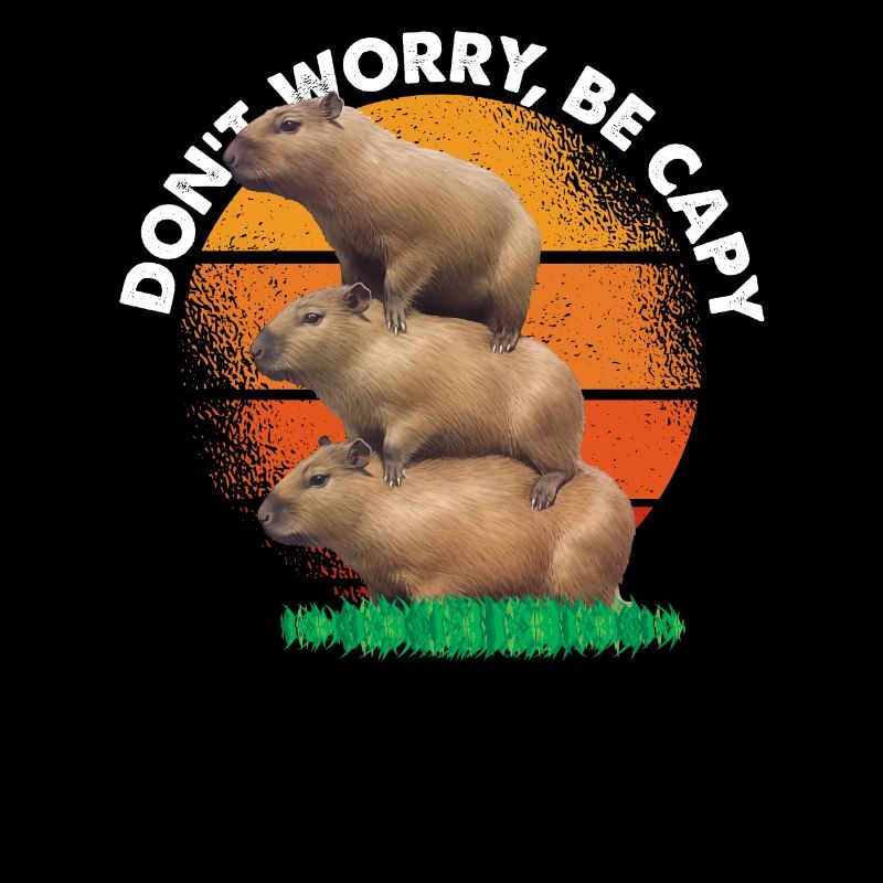 Ne vous inquiétez pas, soyez capy - Vintage Retro Three