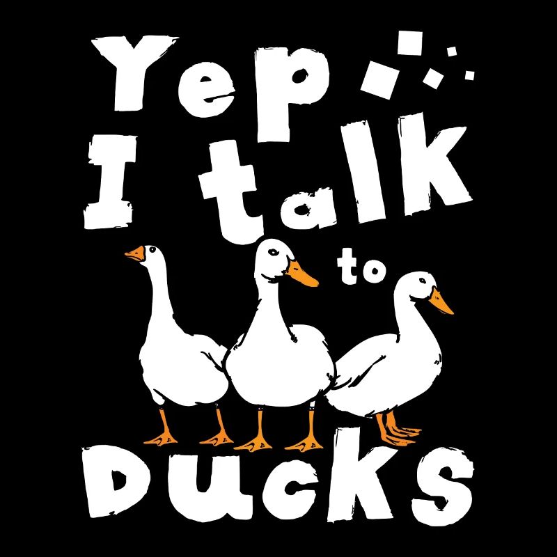 Oui, je parle aux canards