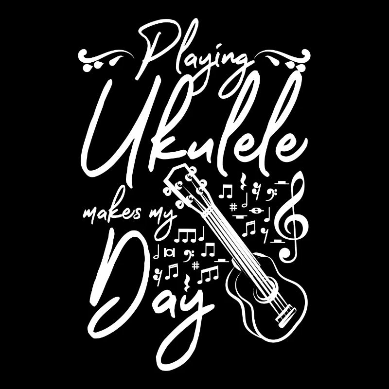 Playing ukulele makes my day
