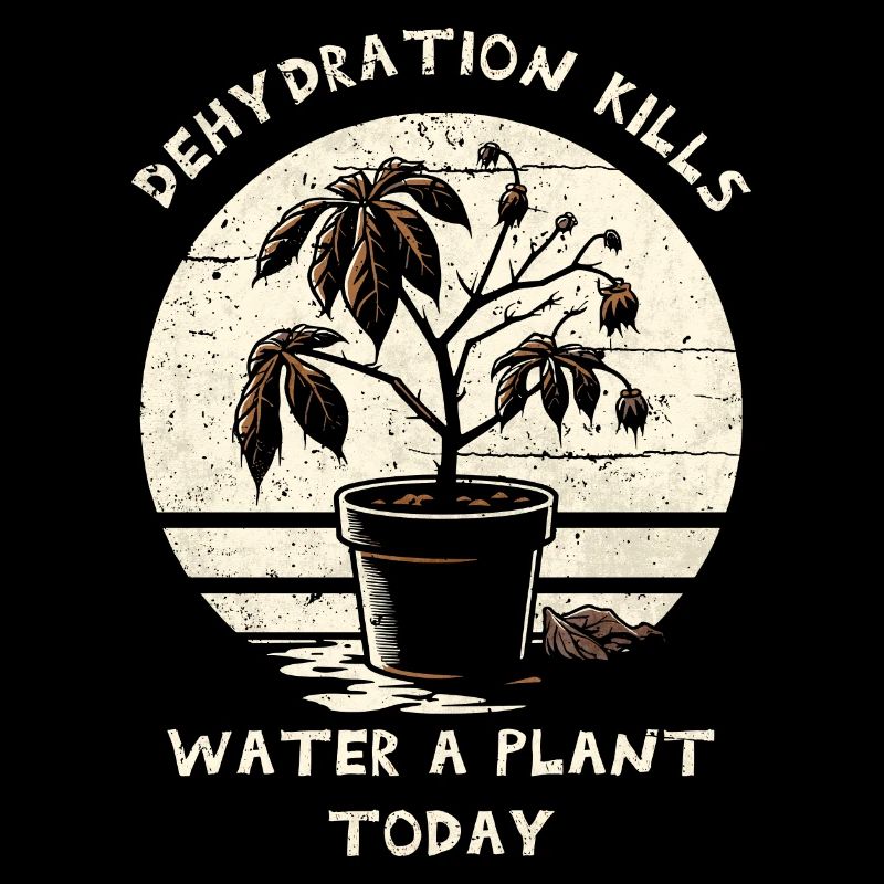 Dehydration Kills. Water A Plant Today.