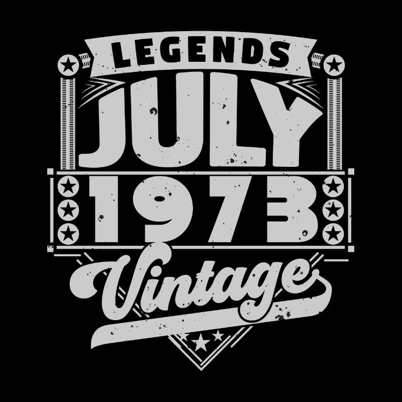 Vintage Geburtstagsgeschenk Juli 1973, Juli.