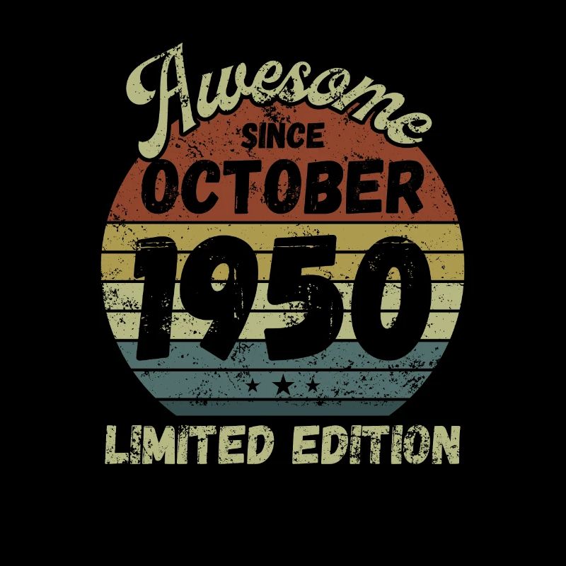 Awesome since October 1950 - Geburtstag
