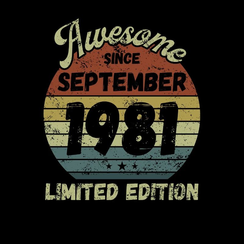 Awesome since September 1981 - Geburtstag
