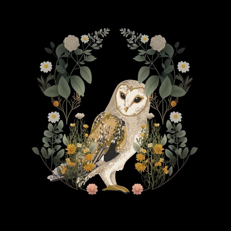 Eulen Eule Blumen Frühling