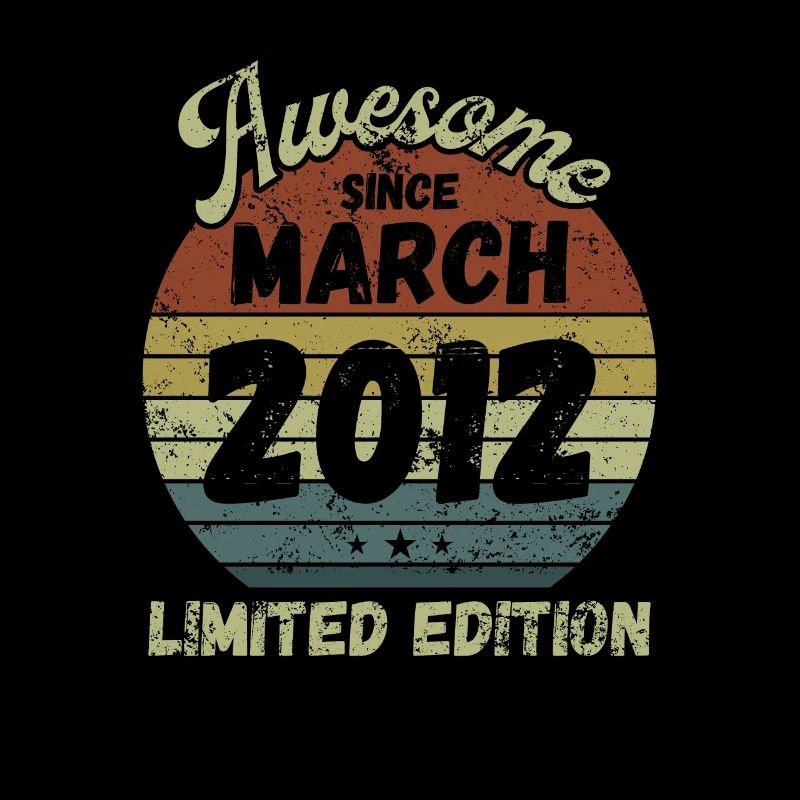 Awesome since March 2012 - Geburtstag