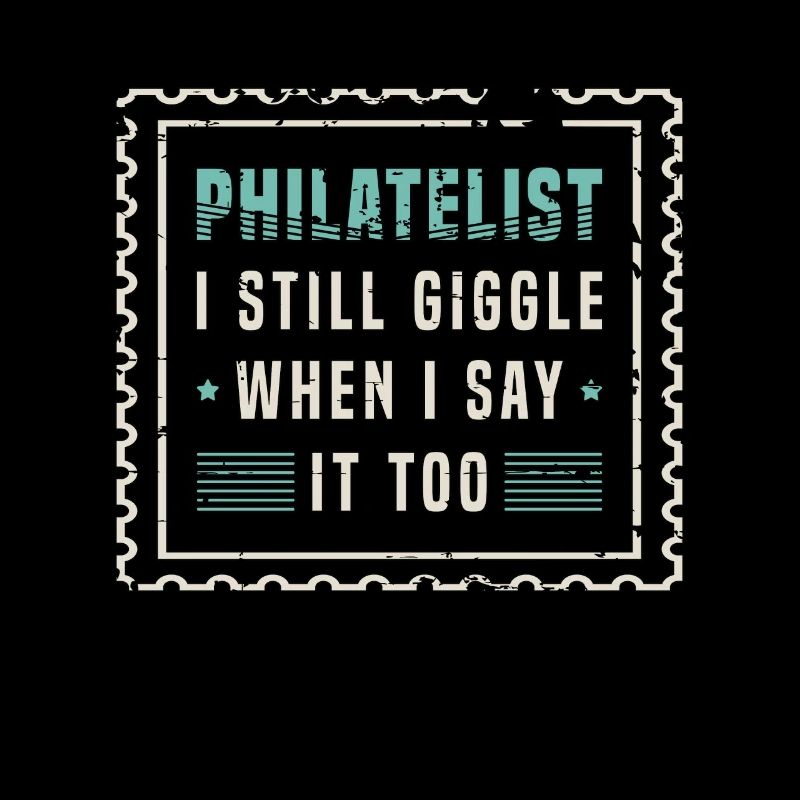 Philatéliste collectionneur de timbres Je ris encore Timbre