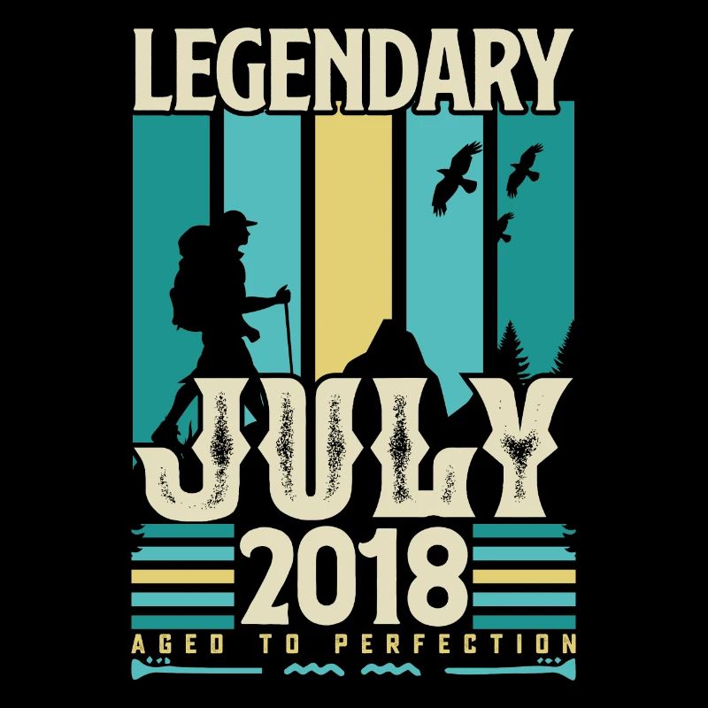 Geburtstagsgeschenk Juli 2018, Vintage Juli.
