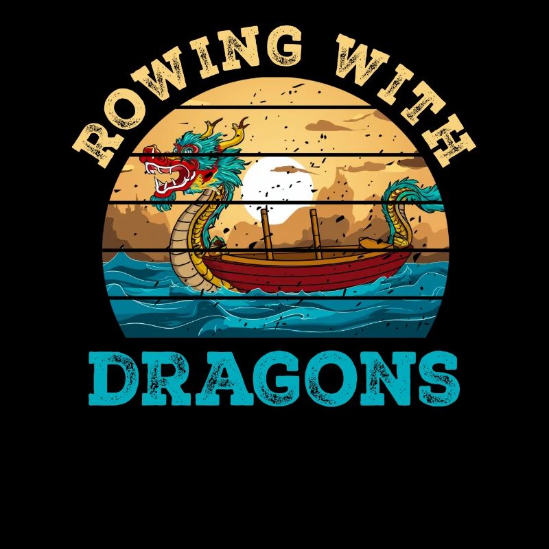 Rudern mit Drachen Drachenboot