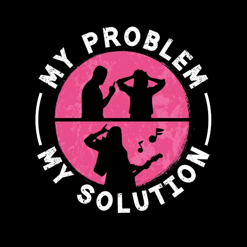 Rock N Roll My Problem My Solution Pictogram Mom