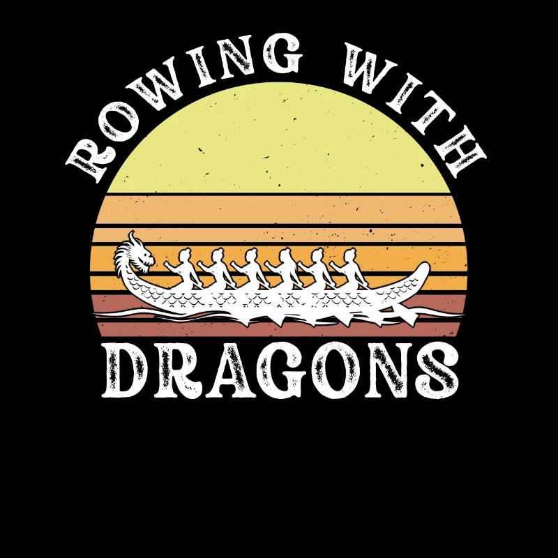 Rudern mit Drachen Drachenboot