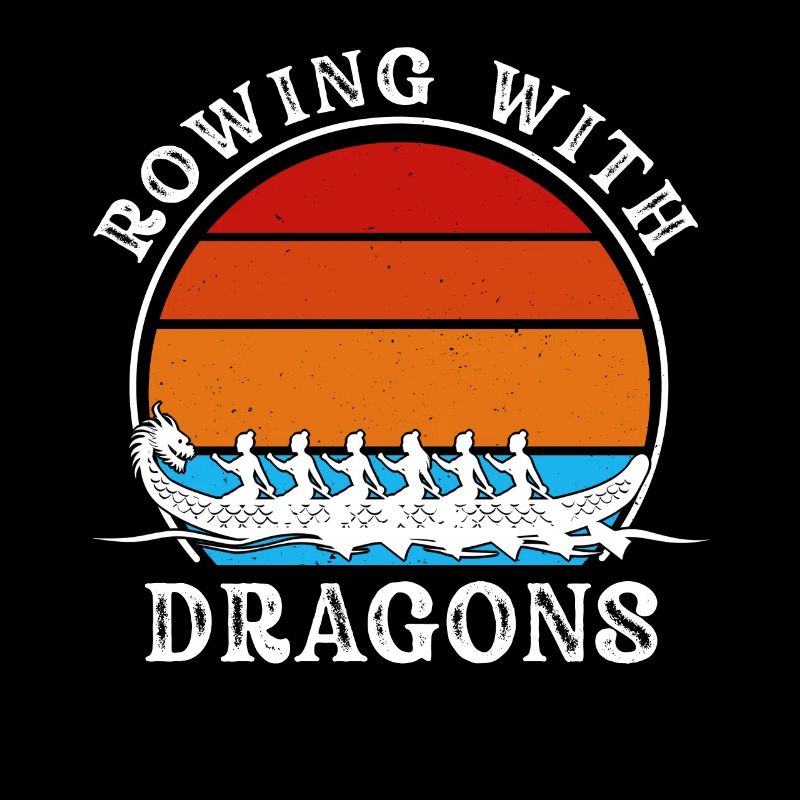 Rudern mit Drachen Drachenboot