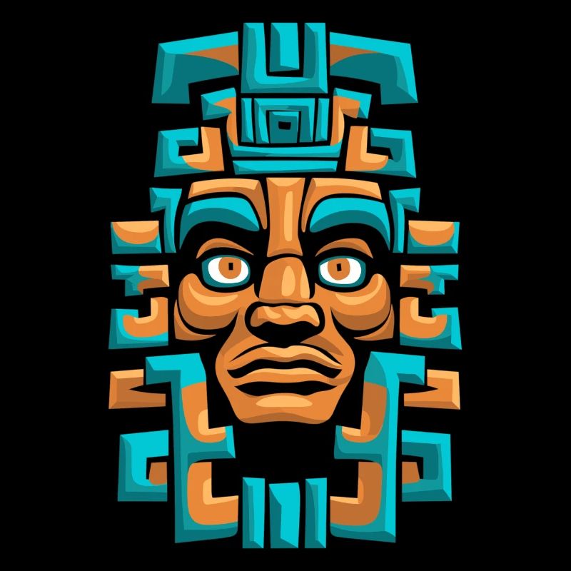 Mayan God Mayan Mythology Itzamna Ancient Mask