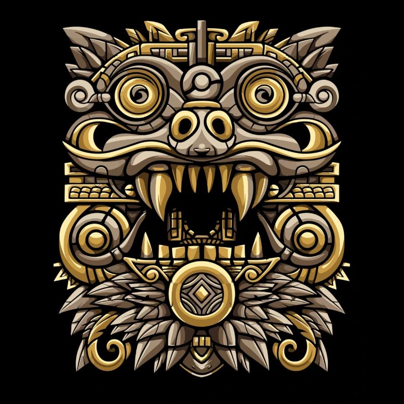 Dieu Maya Mythologie Maya Chaac Masques Design