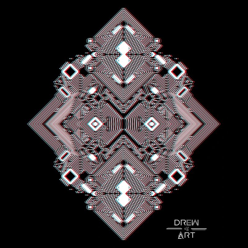 CIRCUIT PRINTED 1 3D white