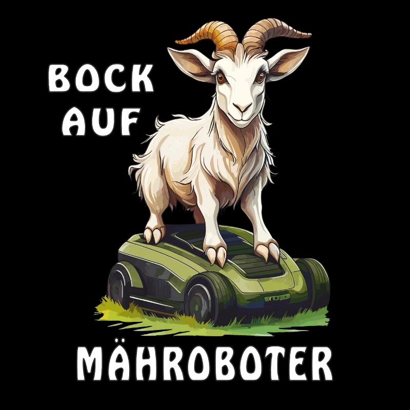 ZIEGE BOCK AUF MÄHROBOTER
