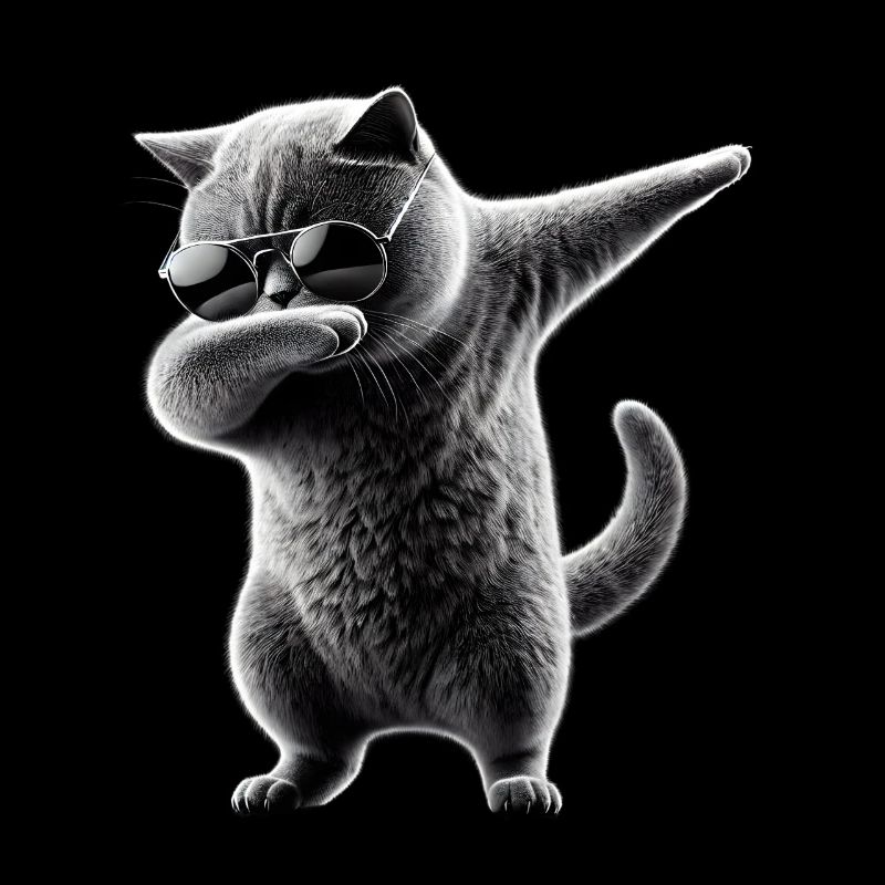 Dabbing Britisch Kurzhaar Katze Dab Haustiere