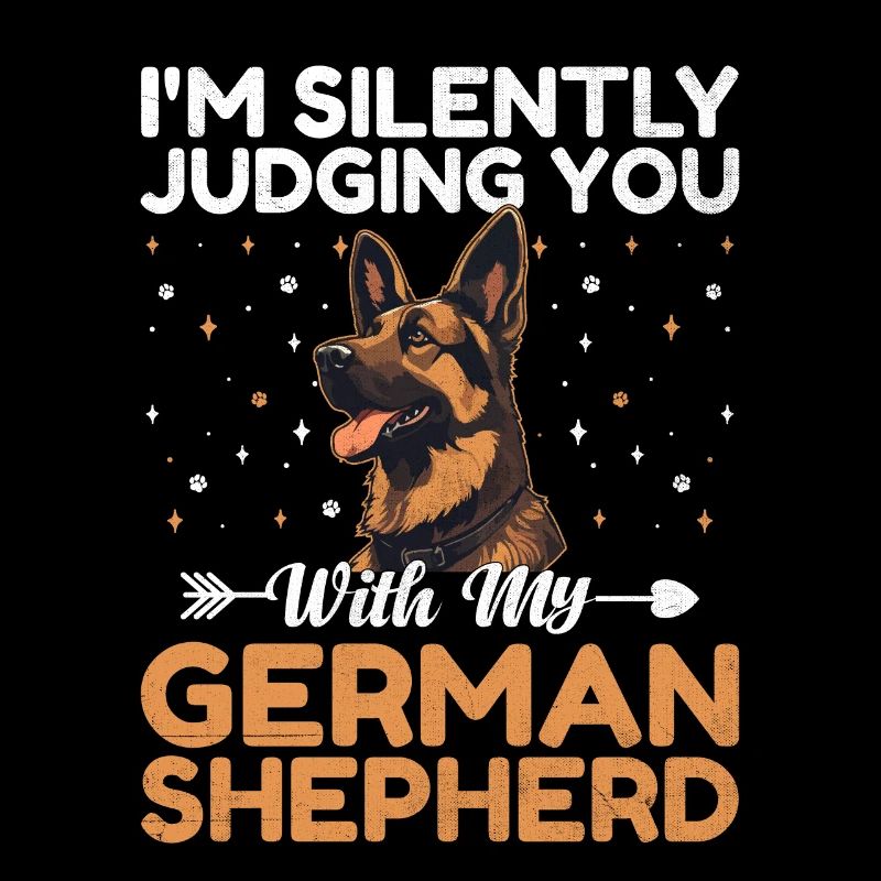 Ich verurteile dich still mit meinem Deutschen Schäferhund G