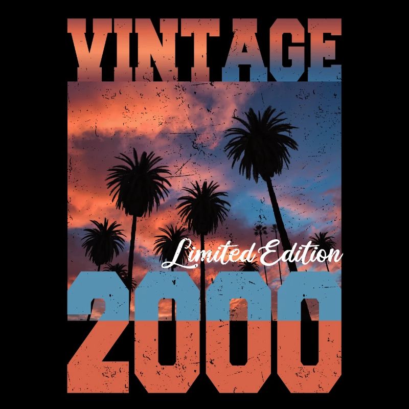 2000 Vintage Limited Edition Palmen Geboren 2000