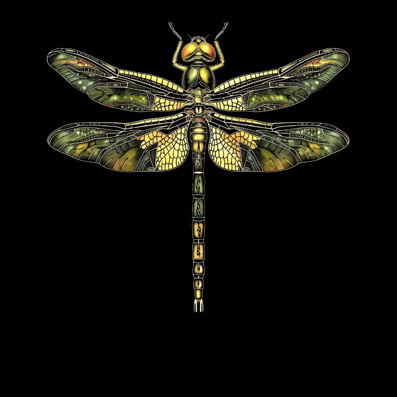 Libellule Libellule Ailes Colorées Libellules Mignonnes
