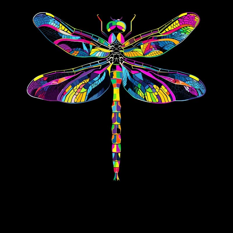 Libellule Libellule Ailes Colorées Libellules Mignonnes