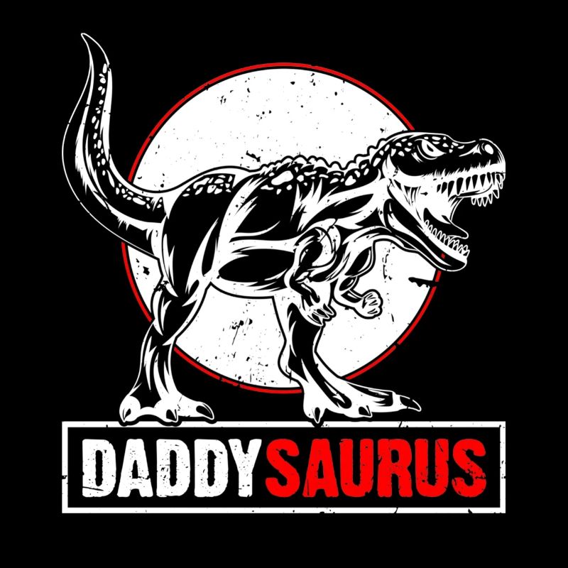Daddy Saurus T-Rex Dinosaur Men Father's Day